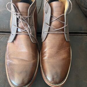 Call It Spring Brown Leather Chukka Boots